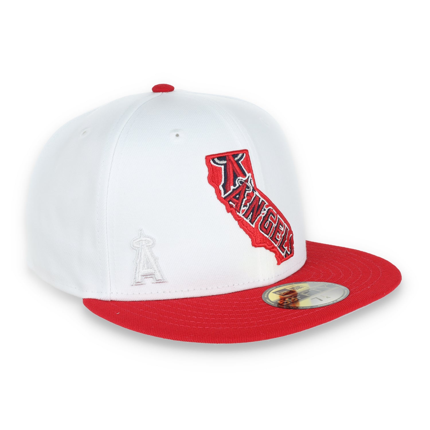 New Era Los Angeles Angels State View E1 59FIFTY-White/Red