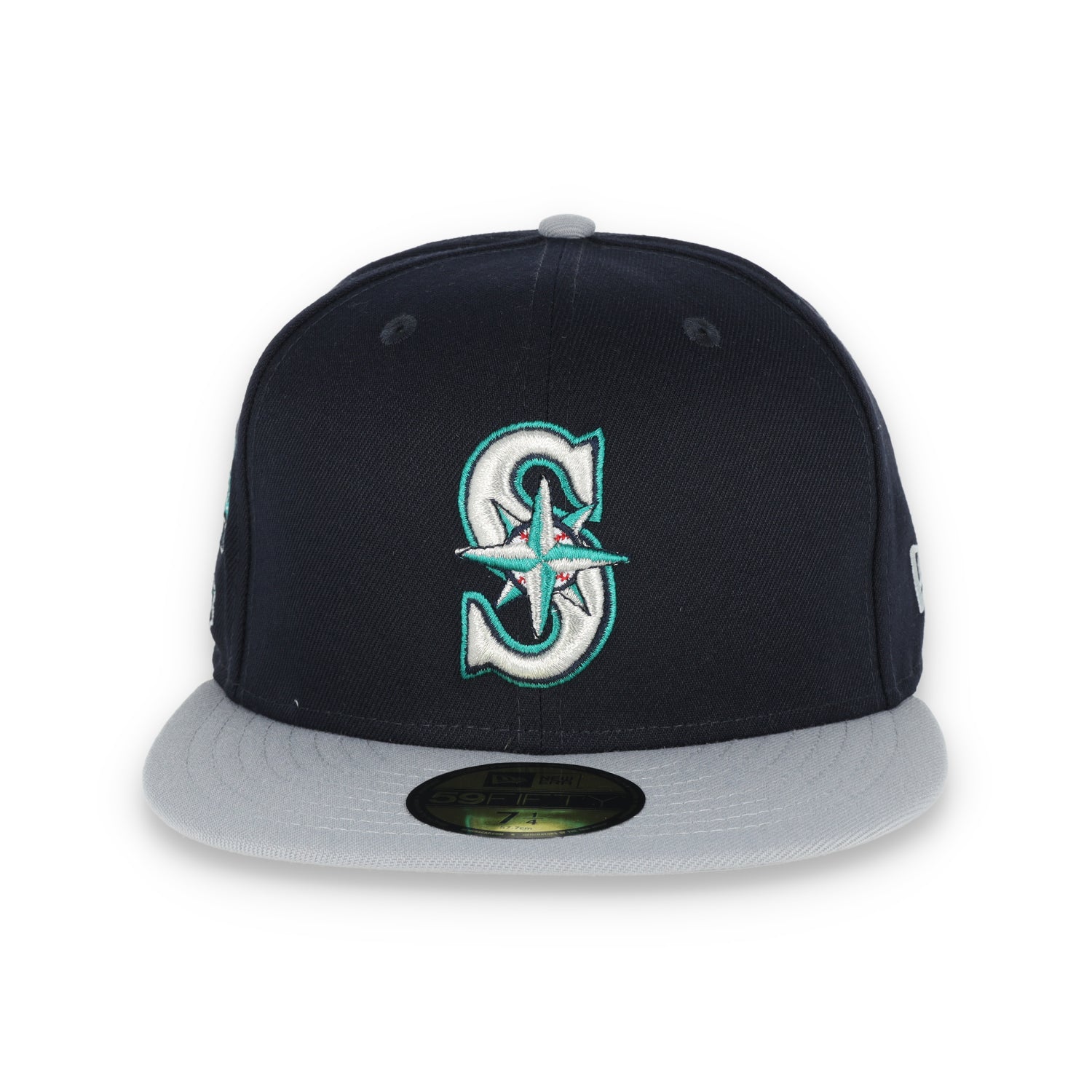 New Era Seattle Mariners AL West 59FIFTY Fitted Hat-Navy Blue/Grey