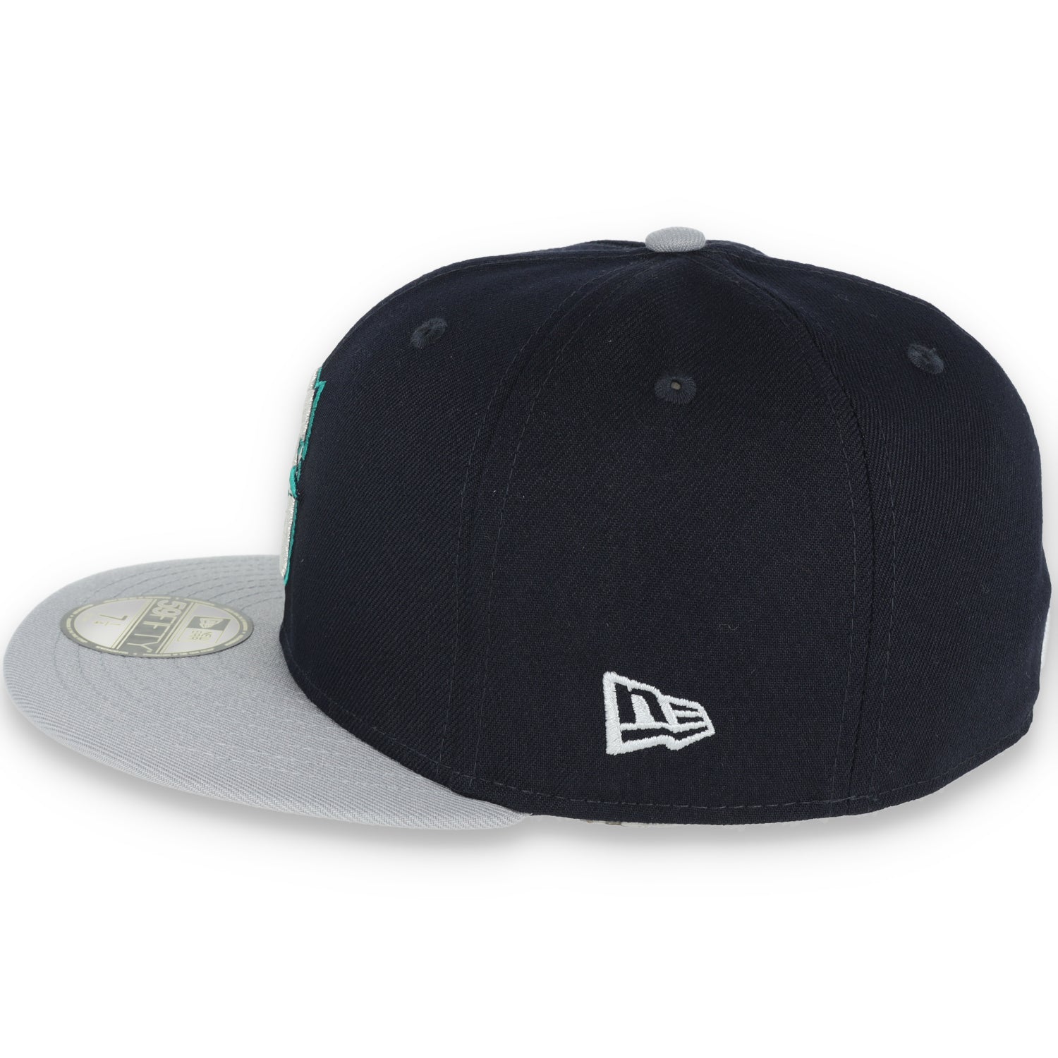 New Era Seattle Mariners AL West 59FIFTY Fitted Hat-Navy Blue/Grey