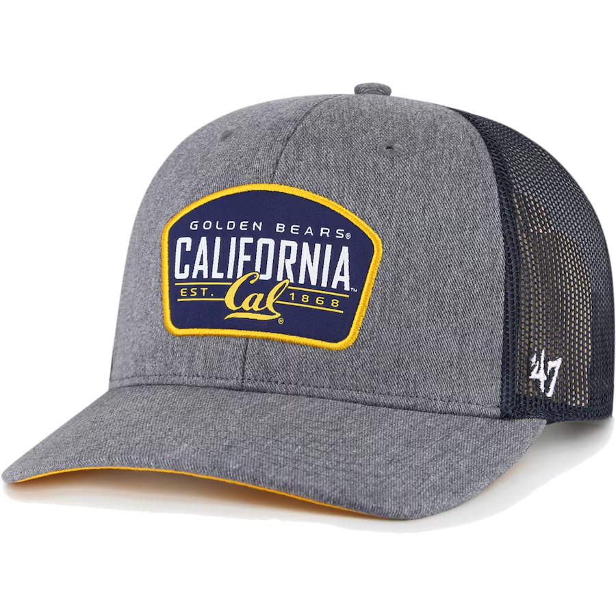 '47 Cal Berkeley Golden Bears Slate Trucker Snapback Hat-Charcoal