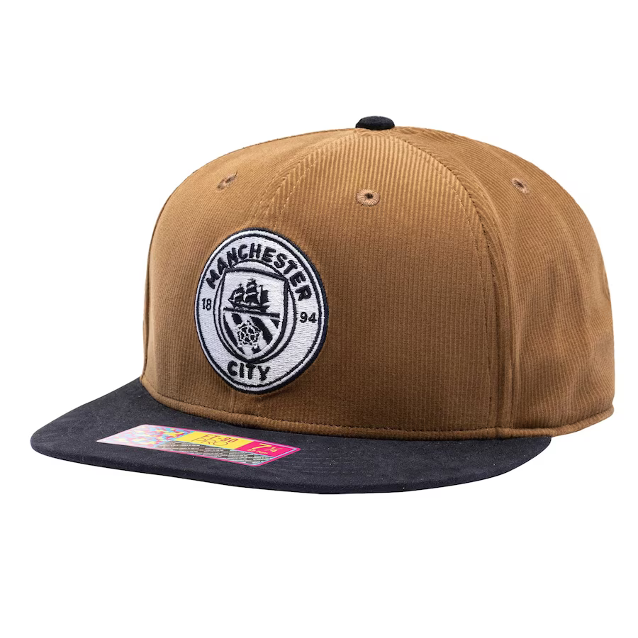 Manchester City Cognac Snapback Hat - Brown