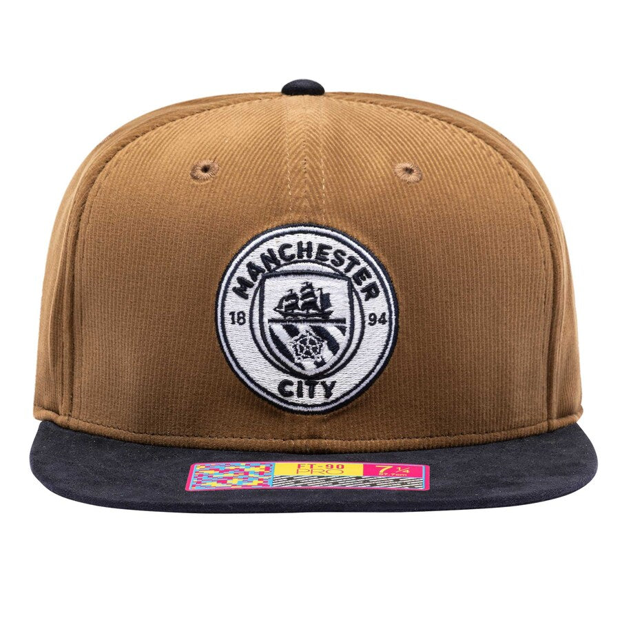 Manchester City Cognac Snapback Hat - Brown