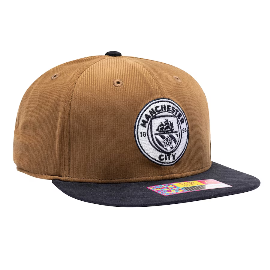 Manchester City Cognac Snapback Hat - Brown