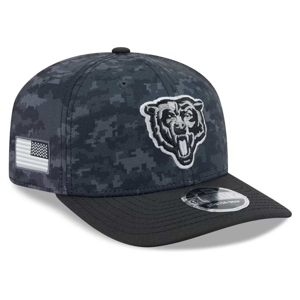 New Era Chicago Bears 2026 Salute to Service 9SEVENTY Stretch-Snap Hat