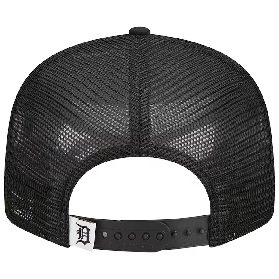 New Era Detroit Tigers Trucker 9FIFTY Snapback Hat-Black/White