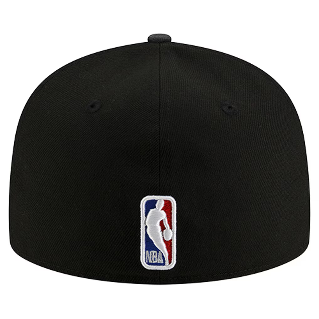 New Era Golden State Warriors Statement Edition 59FIFTY Fitted Hat-Black