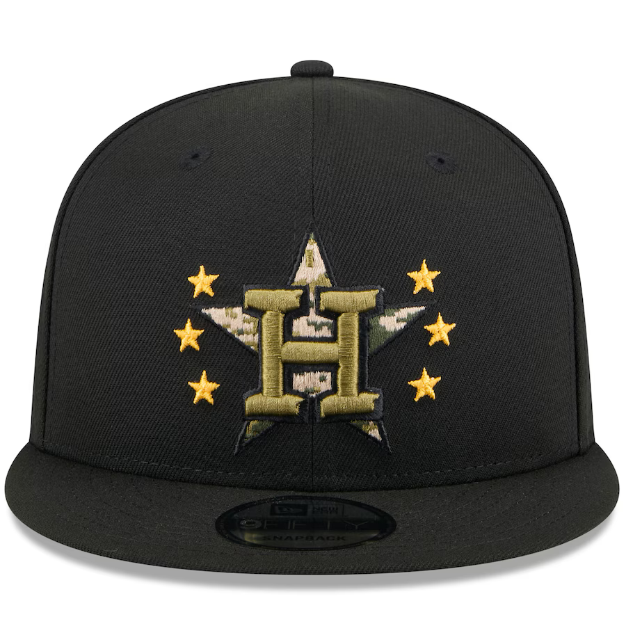 New Era Houston Astros Armed Forces Day 9FIFTY Snapback Hat 2024