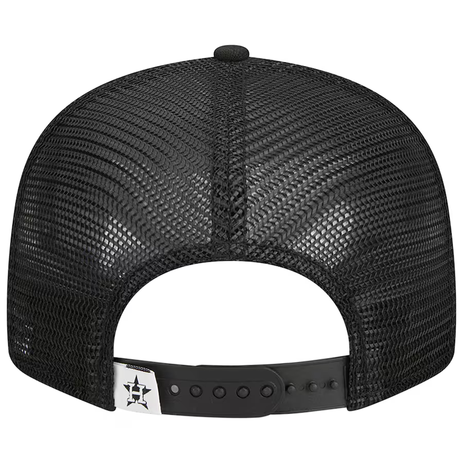 New Era Houston Astros Trucker 9FIFTY Snapback Hat-Black/White