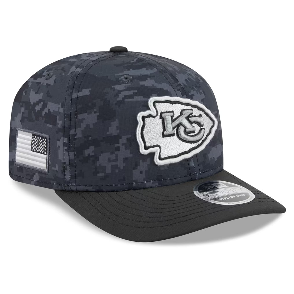 New Era Kansas City Chiefs 2026 Salute to Service 9SEVENTY Stretch-Snap Hat