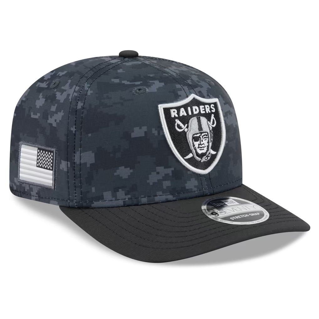 New Era Las Vegas Raiders 2026 Salute to Service 9SEVENTY Stretch-Snap Hat