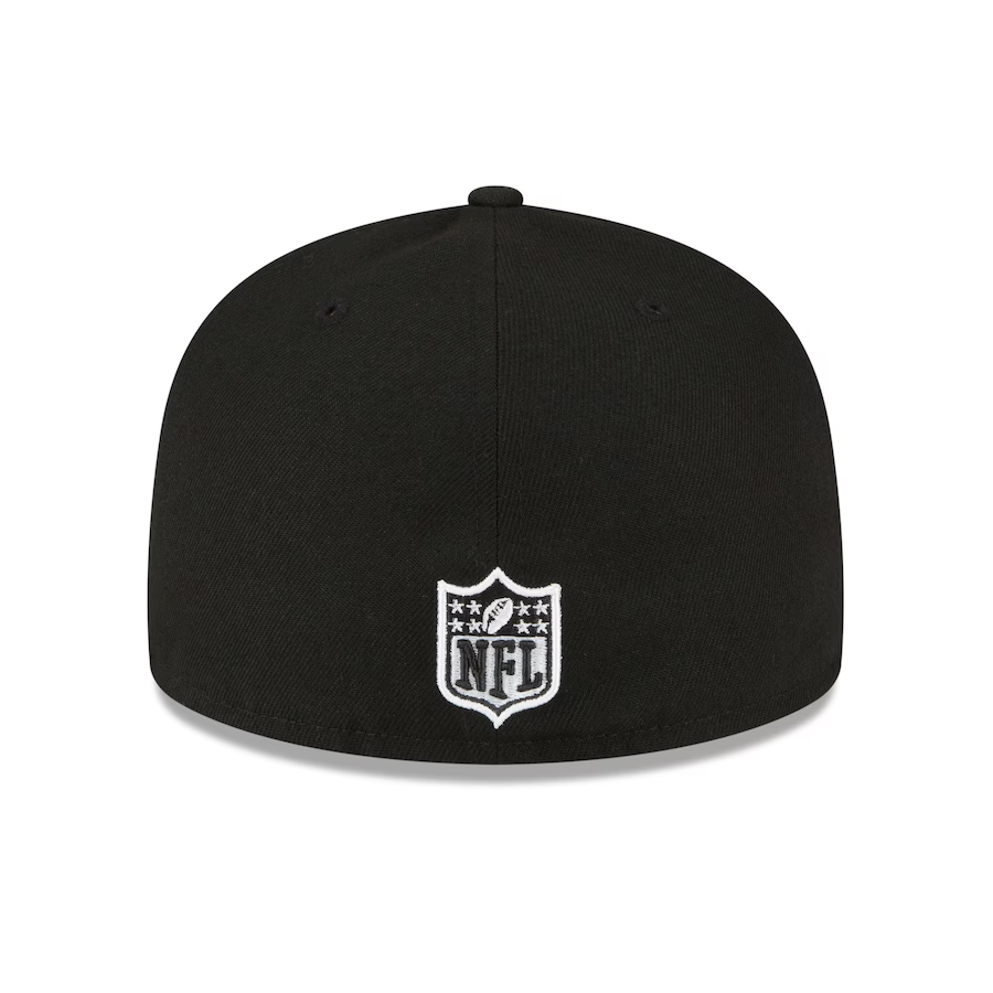 NEW ERA LAS VEGAS RAIDERS BLACK & WHITE SUPERBOWL XVIII SIDE PATCH 59FIFTY FITTED