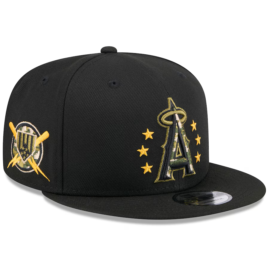 New Era Los Angeles Angels Armed Forces Day 9FIFTY Snapback Hat 2024