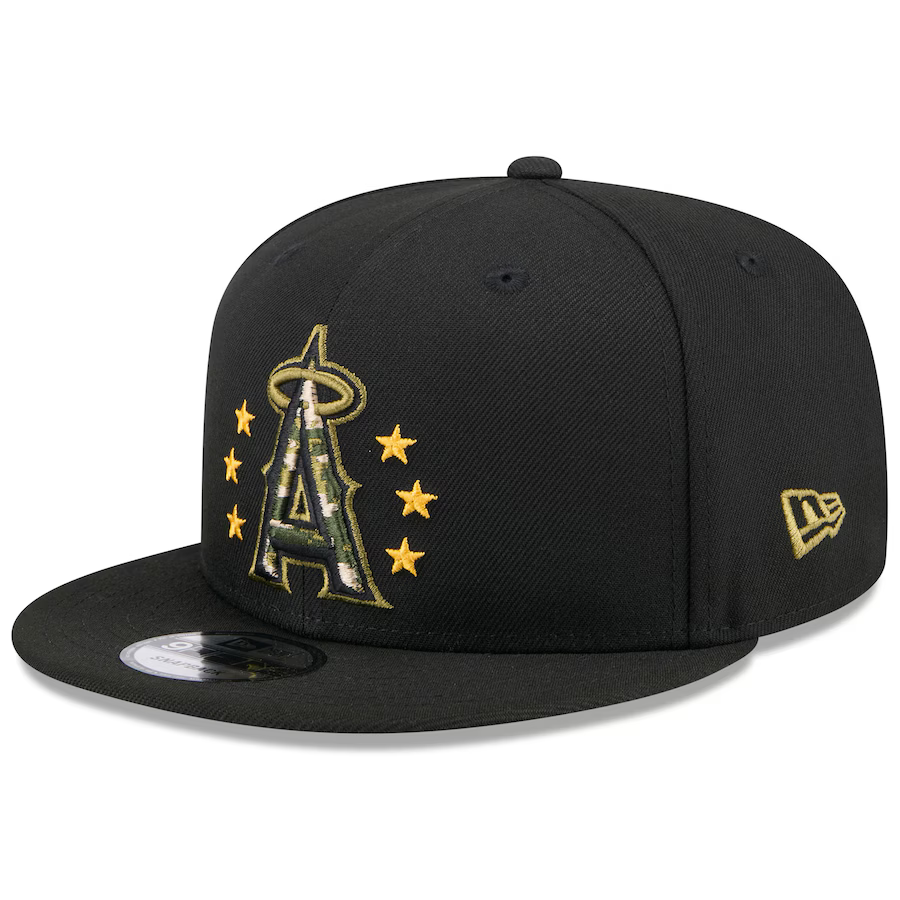 New Era Los Angeles Angels Armed Forces Day 9FIFTY Snapback Hat 2024
