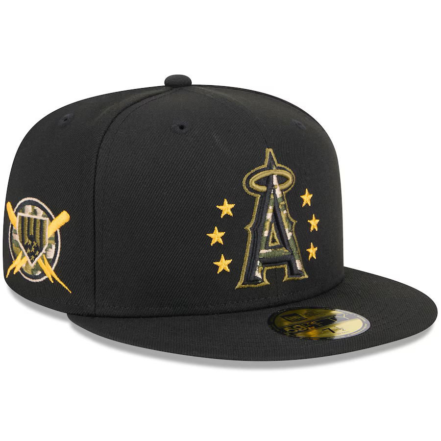 New Era Los Angeles Angels Armed Forces Day On-Field 59FIFTY Fitted Hat 2024