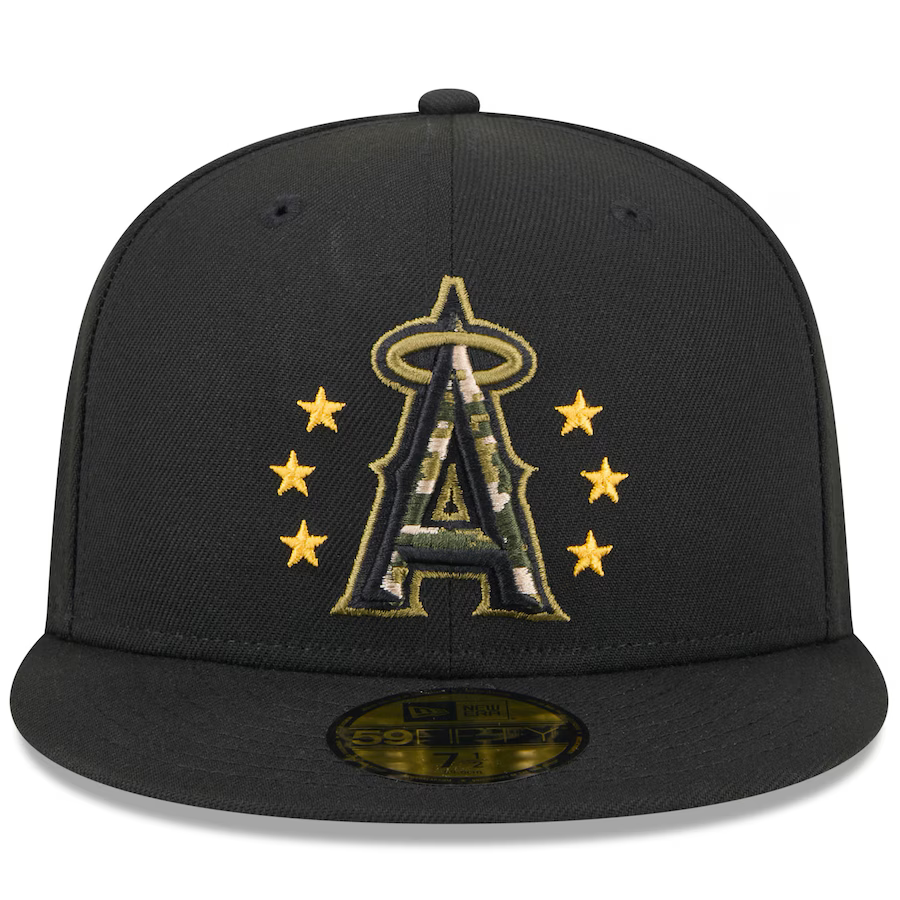 New Era Los Angeles Angels Armed Forces Day On-Field 59FIFTY Fitted Hat 2024