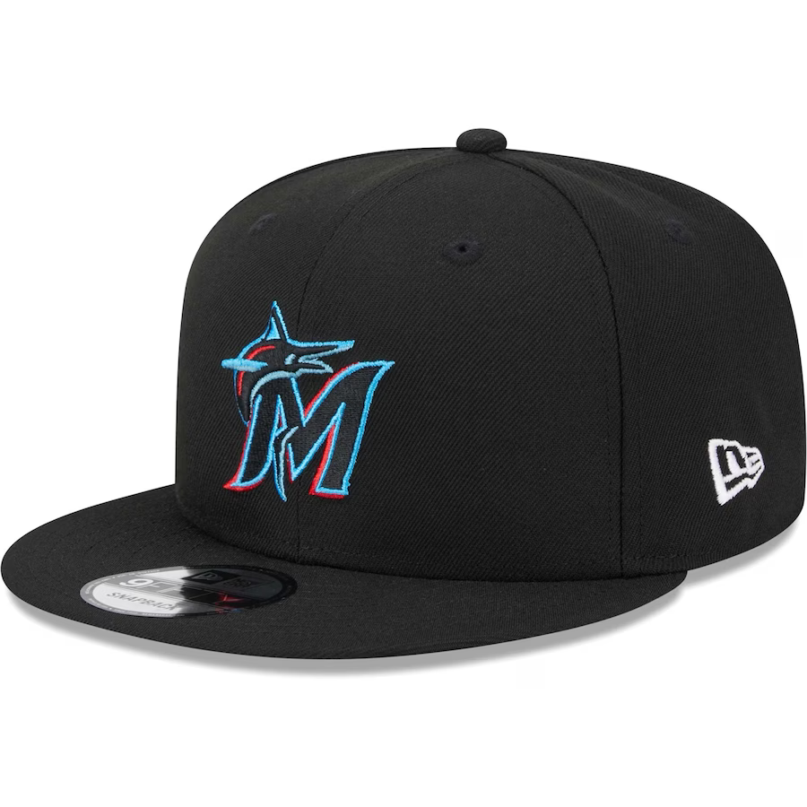 New Era Miami Marlins 2017 MLB All-Star Game Side Patch 9FIFTY Snapback Hat-Black