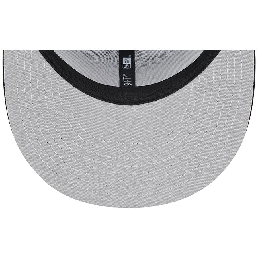 New Era Miami Marlins Team Color 9FIFTY Tucker Snapback Hats-Black