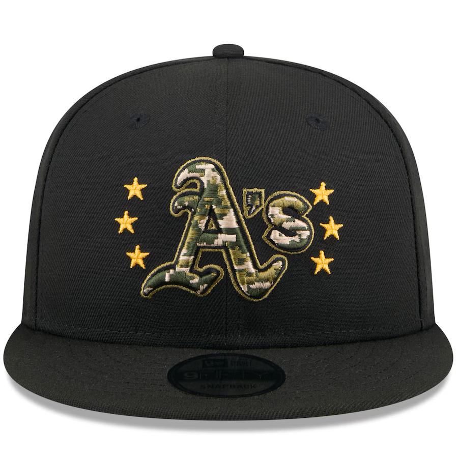 New Era Oakland Athletics Armed Forces Day 9FIFTY Snapback Hat 2024