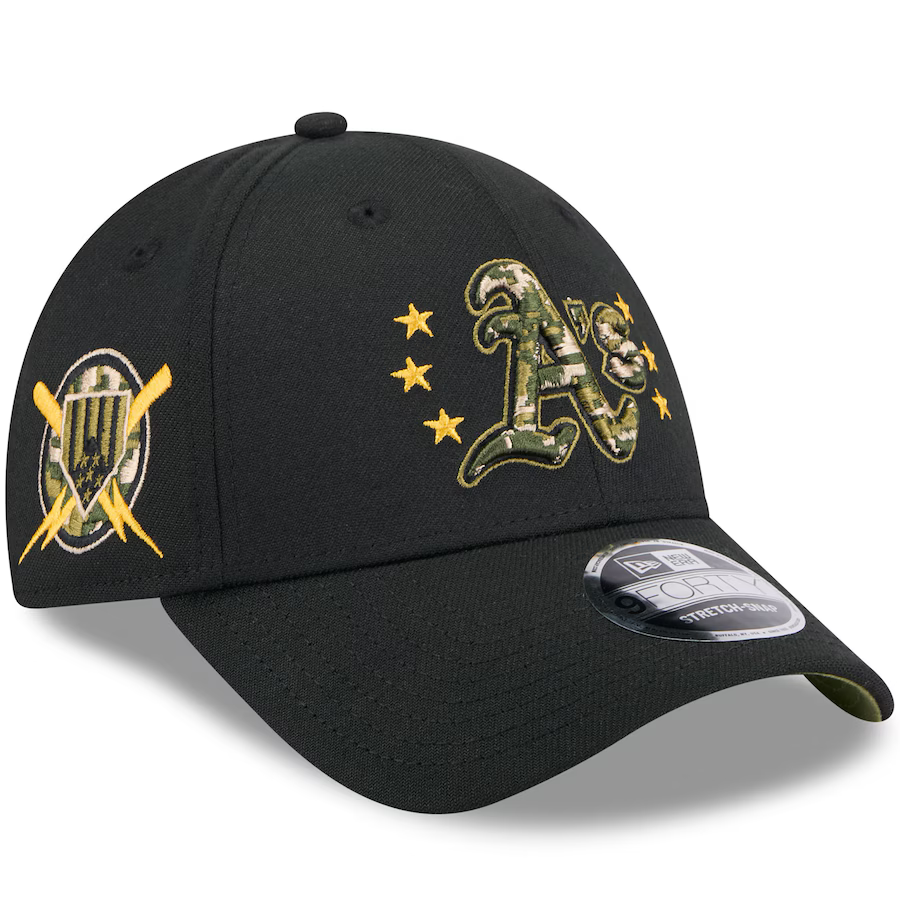 New Era Oakland Athletics Armed Forces Day 9FORTY Adjustable Hat 2024