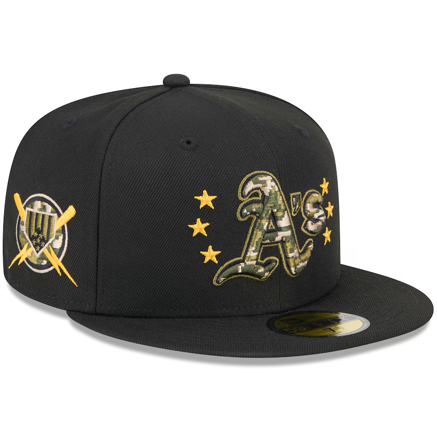 New Era Oakland Athletics Armed Forces Day On-Field 59FIFTY Fitted Hat 2024