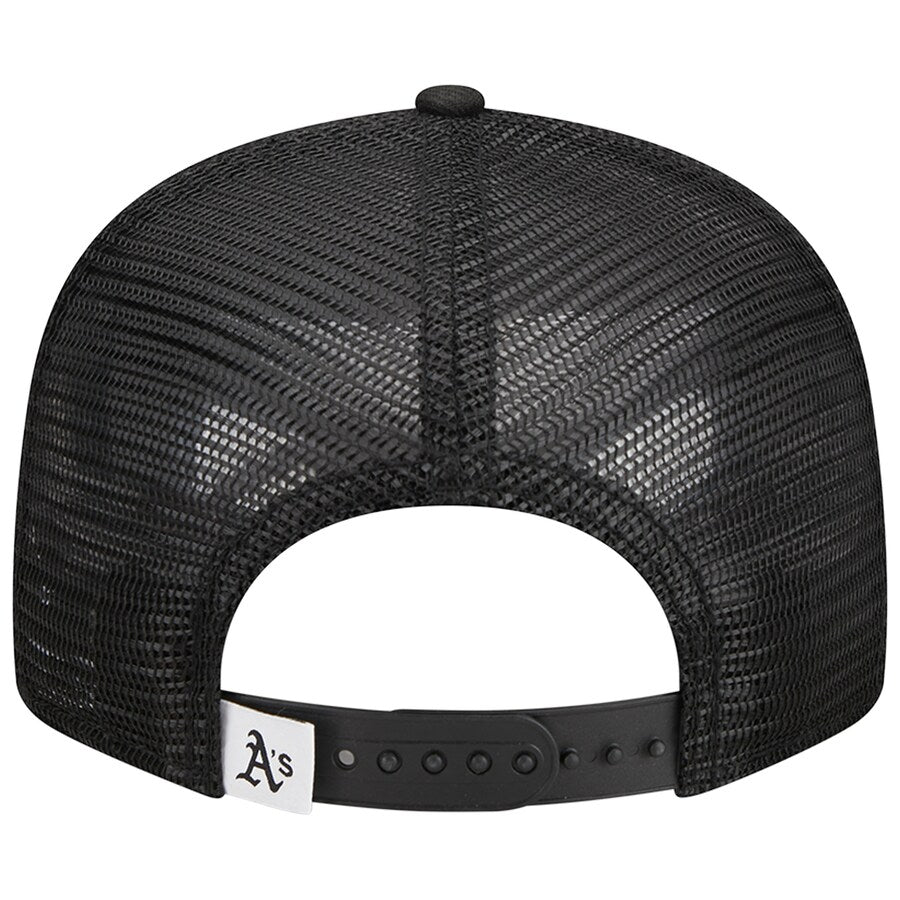 New Era Oakland Athletics Trucker 9FIFTY Snapback Hat-Black/White