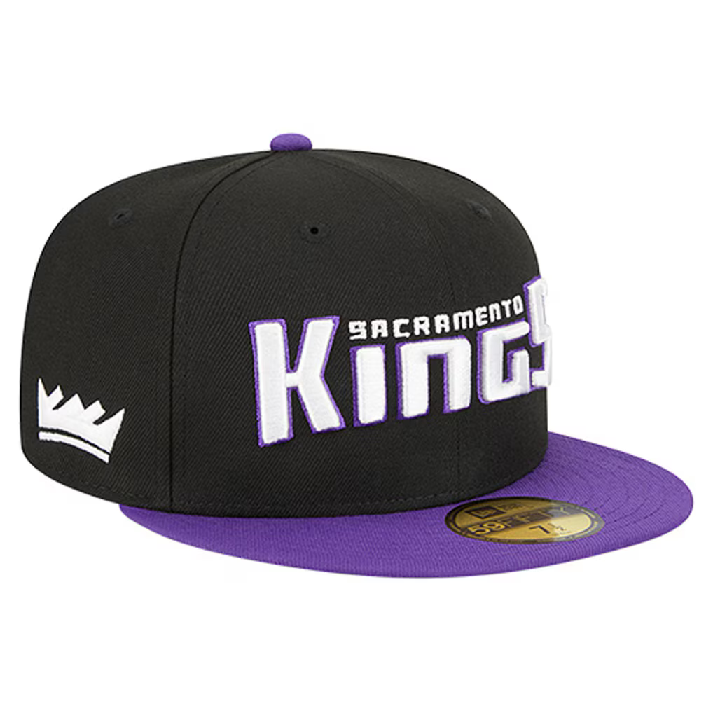 New Era Sacramento Kings Statement Edition 59FIFTY Fitted Hat-Black