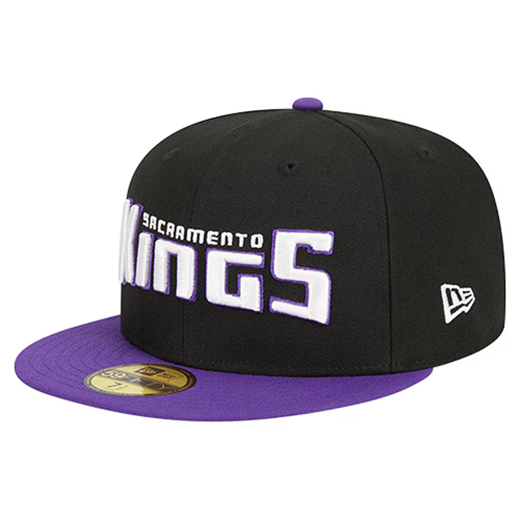 New Era Sacramento Kings Statement Edition 59FIFTY Fitted Hat-Black