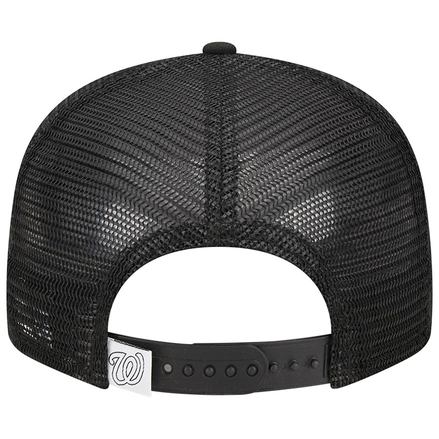 New Era Washington Nationals 9FIFTYTrucker Snapback Hat-Black/White