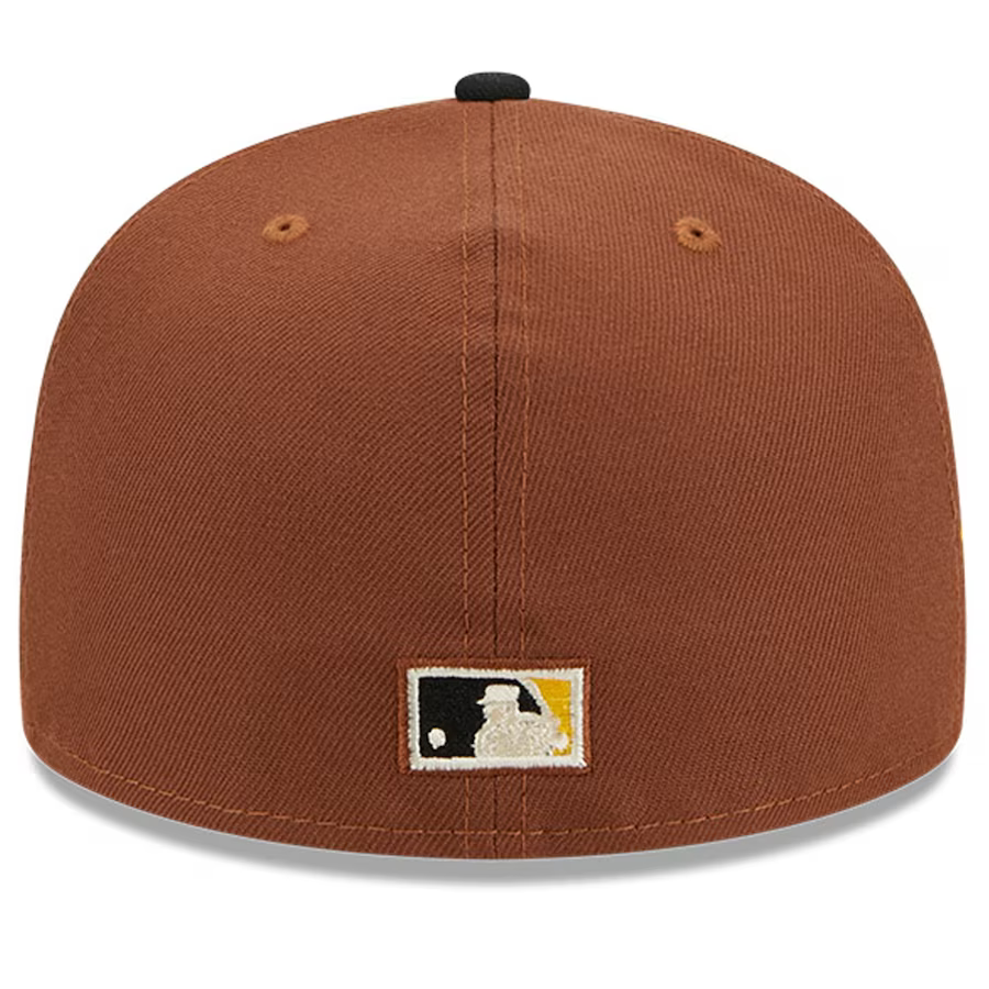 New Era Pittsburgh Pirates Harvest 1960 Side Patch 59fifty Fitted Hat-Brown