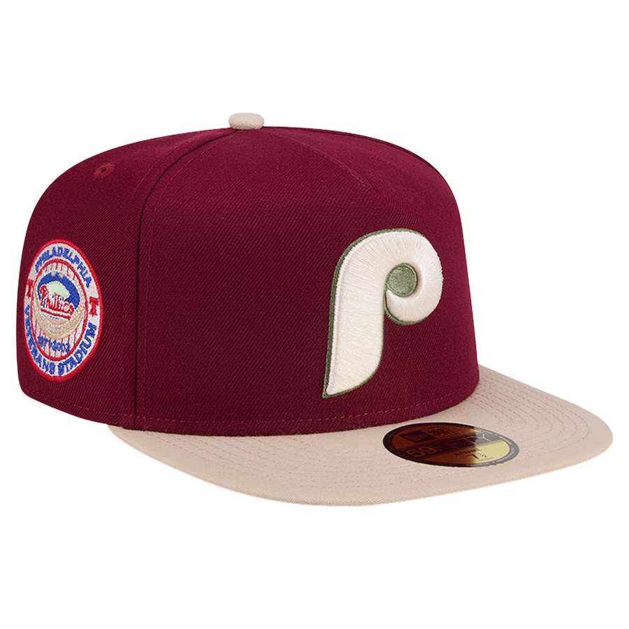 New Era Philadelphia Phillies Canvas A-Frame 59FIFTY Fitted Hat