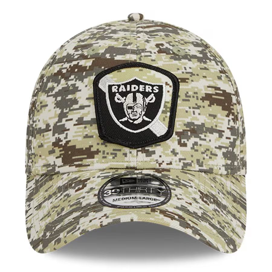 New Era Las Vegas Raiders Salute to Service 2023 39THIRTY Stretch Fit Hat