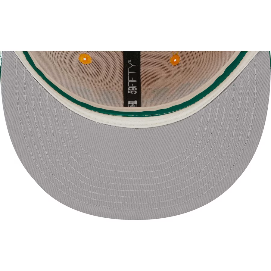 New Era Oakland Athletics Gold Retro Jersey Script 59FIFTY Fitted