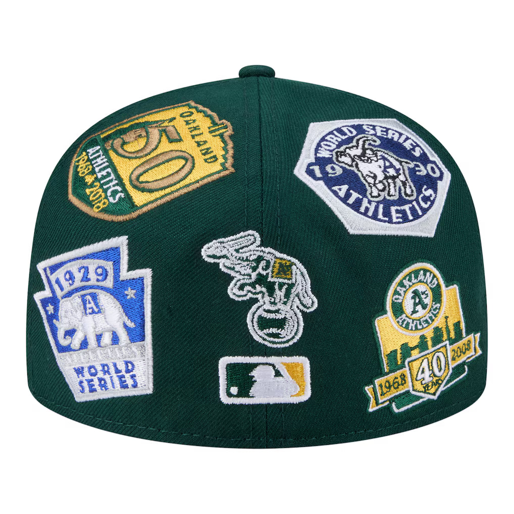 New Era Athletics All Over 59FIFTY Fitted Hat - Green