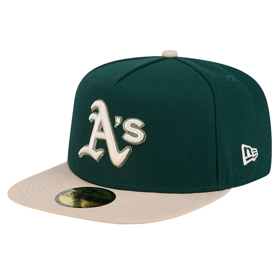 New Era Oakland Athletics 40th Anniversary Side Patch Canvas A-Frame 59FIFTY Fitted Hat