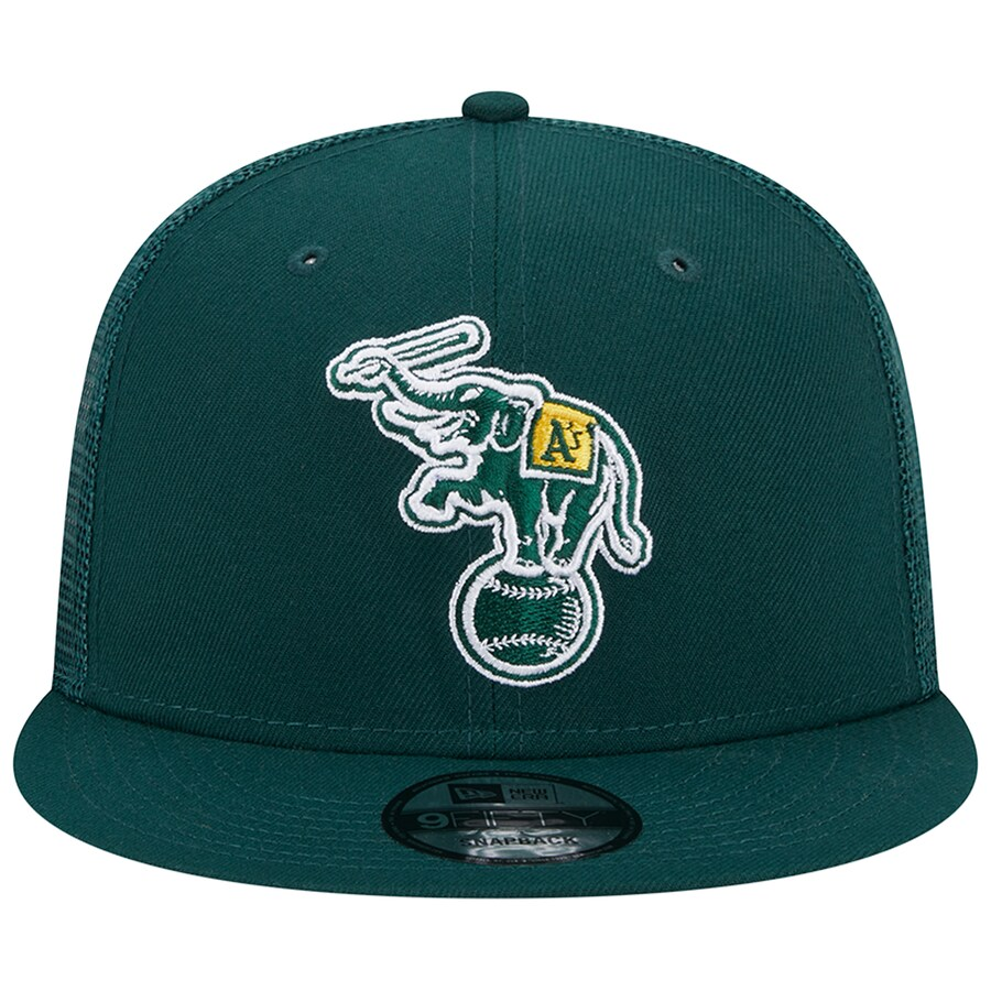 NEW ERA OAKLAND ATHLETICS CLASSIC TRUCKER 9FIFTY SNAPBACK ADJUSTABLE HAT-