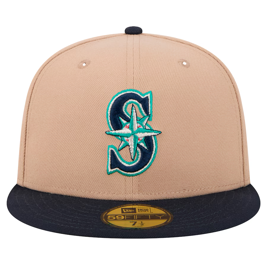 New Era Seattle Mariners 59FIFTY Fitted Hat-Camel