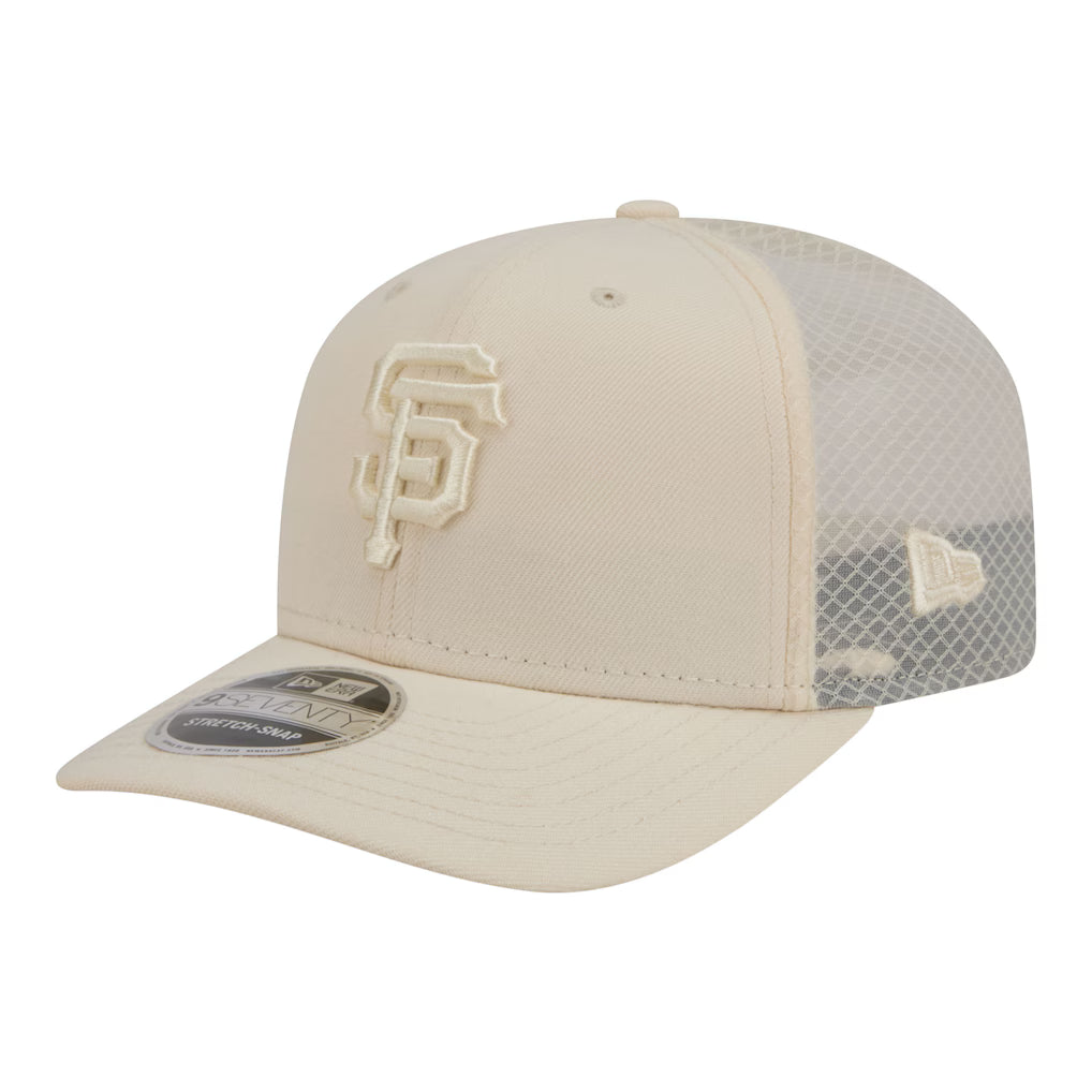 New Era San Francisco Giants Color Pack 9SEVENTY Trucker Stretch-Snap Hat - Beige