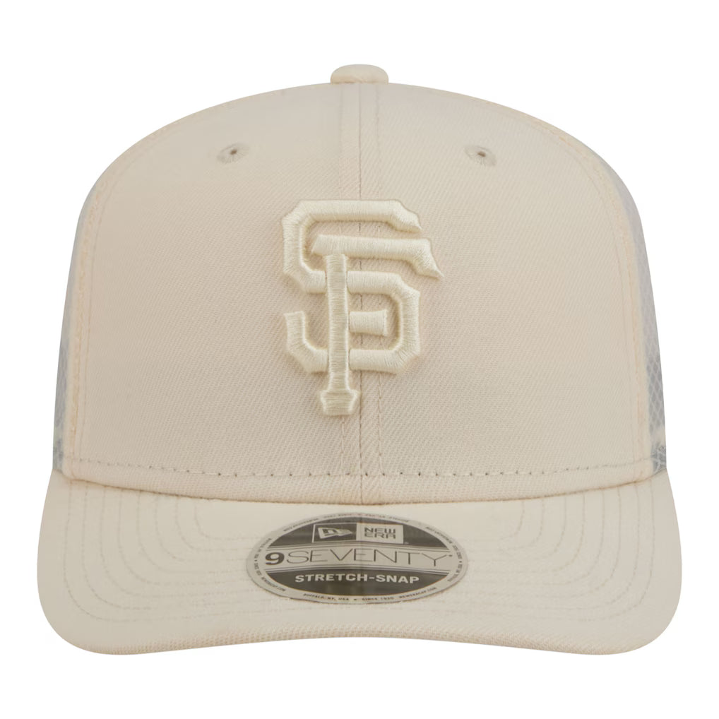 New Era San Francisco Giants Color Pack 9SEVENTY Trucker Stretch-Snap Hat - Beige