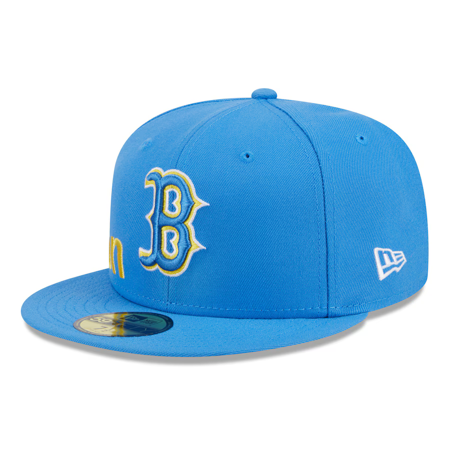 New Era Boston Red Sox City Connect Icon 9FIFTY Snapback Adjustable Hat-Light Blue