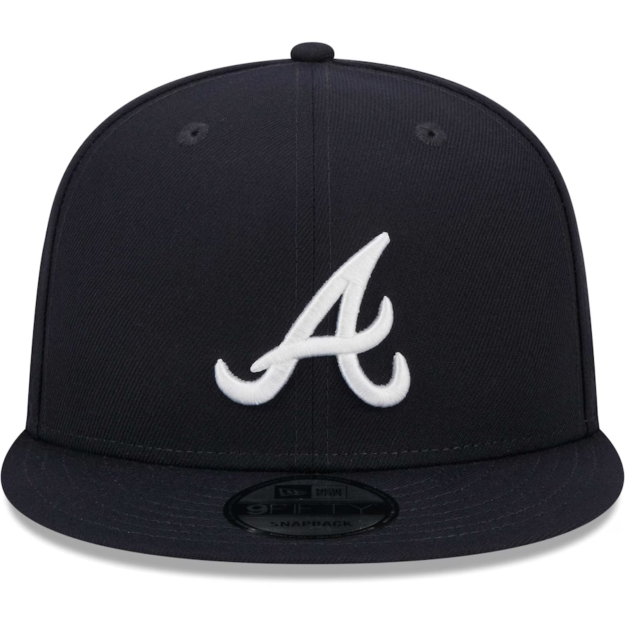 New Era Atlanta Braves 2021 World Series Side Patch 9FIFTY Snapback Hat-Navy