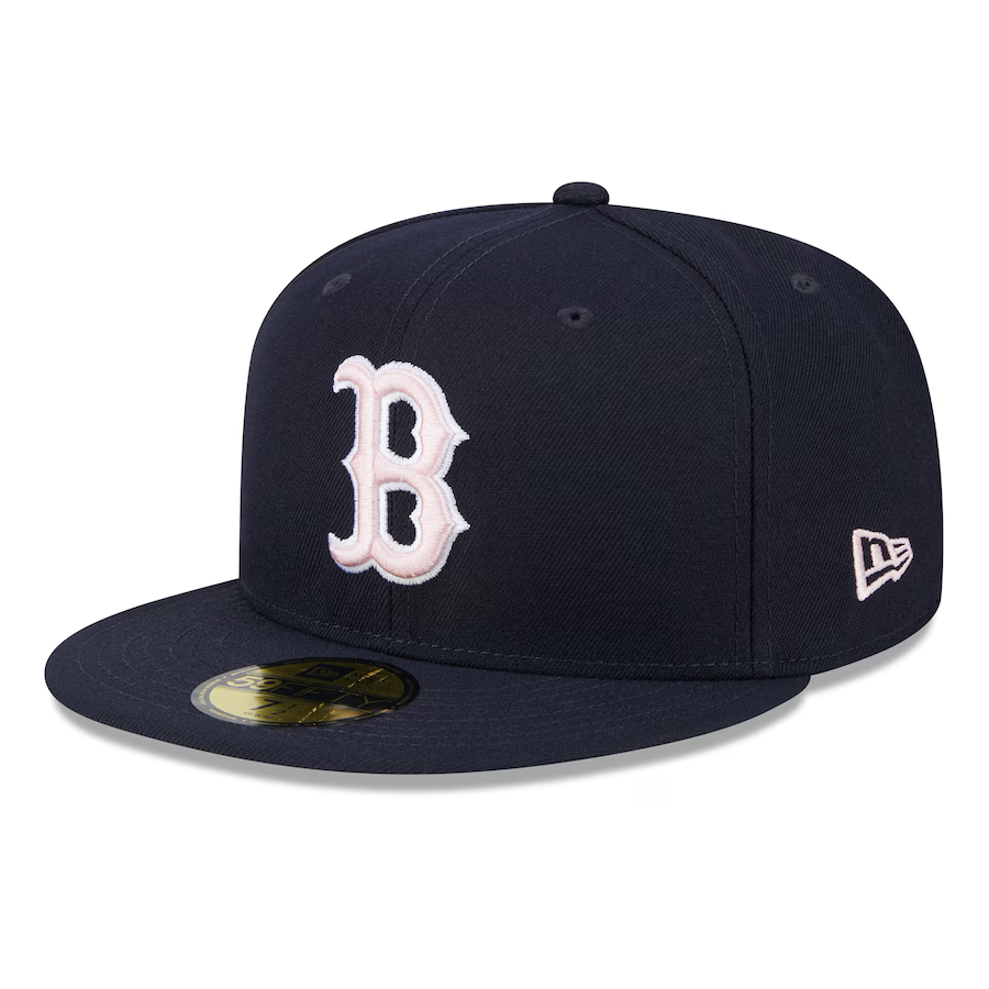 New Era Boston Red Sox 2024 Mother's Day On-Field 59FIFTY Fitted Hat-Navy