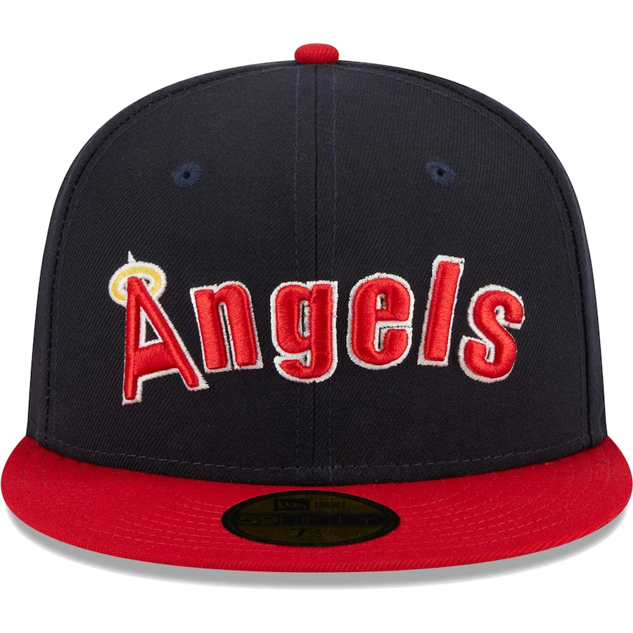 New Era Los Angeles Angels Retro Script Two Tone State Halo 59FIFTY Fitted