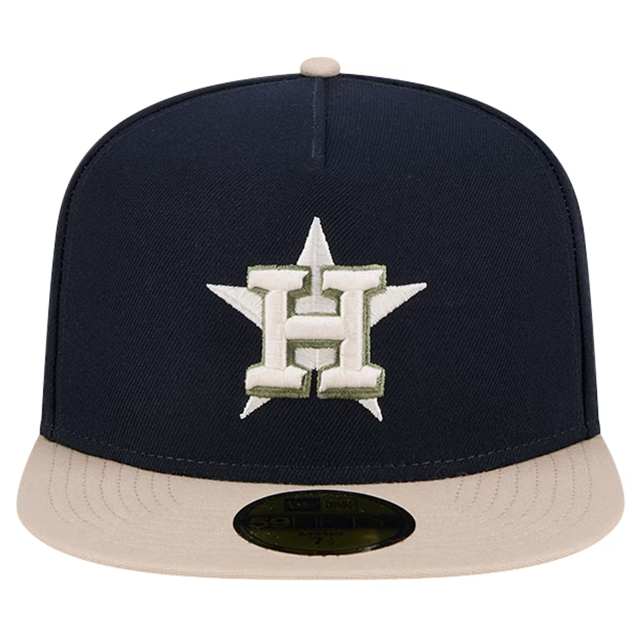 New Era Houston Astros 50th Anniversary Side Patch Canvas A-Frame 59FIFTY Fitted Hat