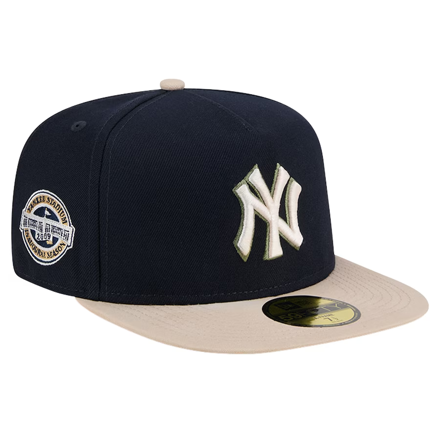 New Era New York Yankees 2009 Inaugural Season Side Patch Canvas A-Frame 59FIFTY Fitted Hat