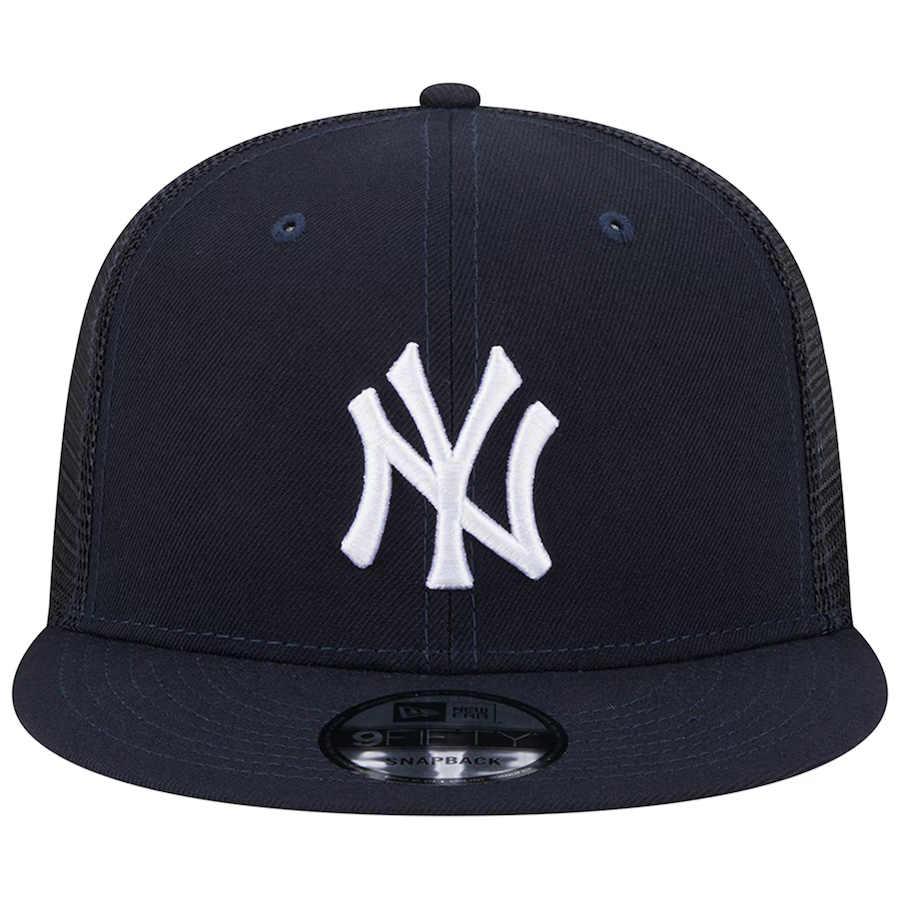 New Era New York Team Color 9FIFTY Trucker Snapback Hat-Navy