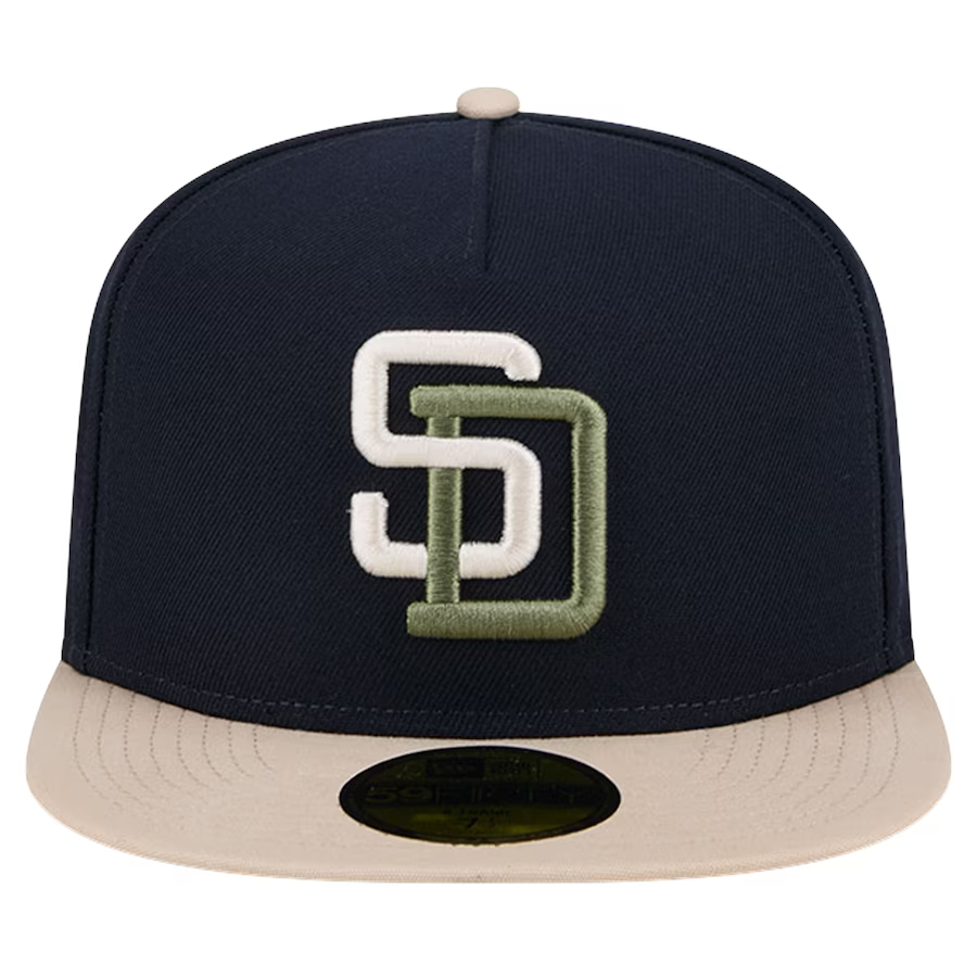 New Era San Diego Padres 25th Anniversary Side Patch Canvas A-Frame 59FIFTY Fitted Hat