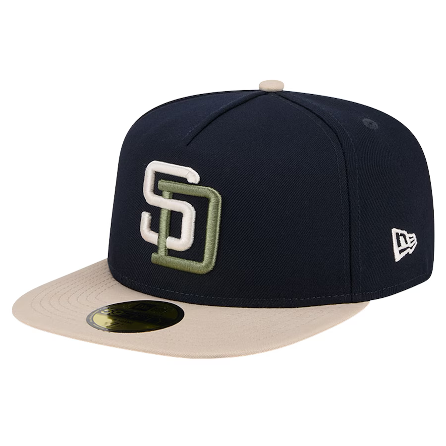 New Era San Diego Padres 25th Anniversary Side Patch Canvas A-Frame 59FIFTY Fitted Hat