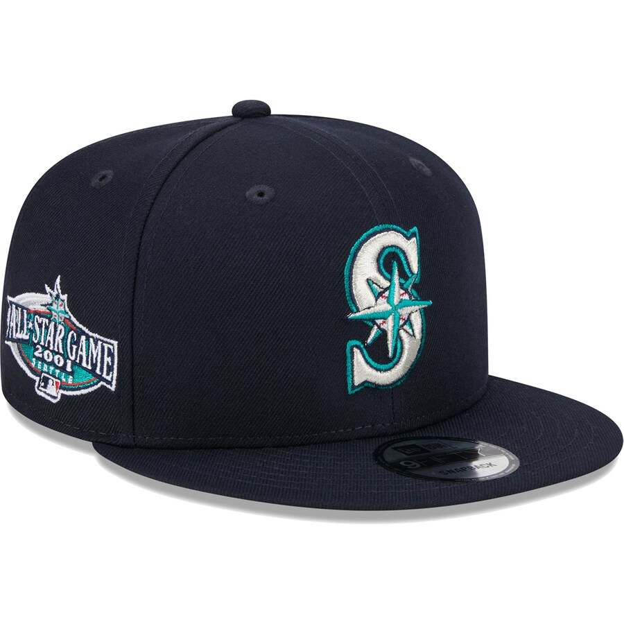 New Era Seattle Mariners 2001 MLB All-Star Game Side Patch 9FIFTY Snapback Hat-Navy