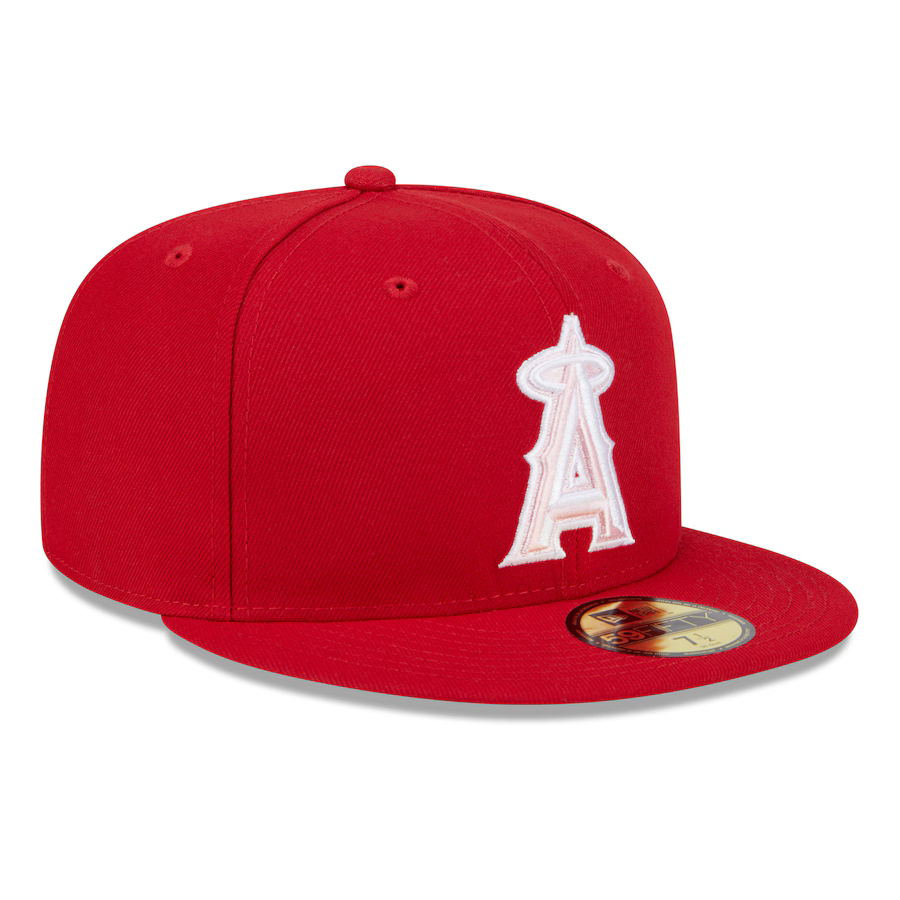 New Era Los Angeles Angels On-Field 59FIFTY Fitted Hat-Red