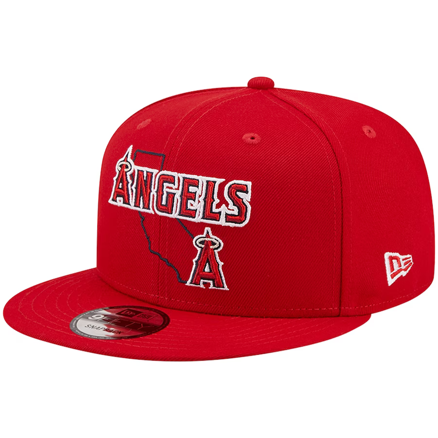 New Era Los Angeles Angels State Logo 9FIFTY Snapback Hat